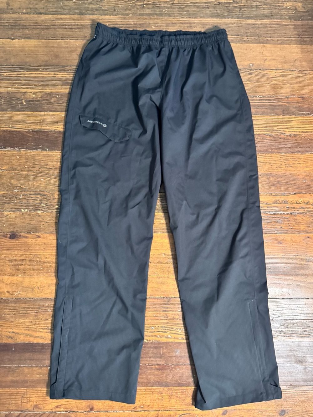 Merrell Men’s Opti-Shell Waterproof Rain Pants Black Shell XL Water Wind Proof